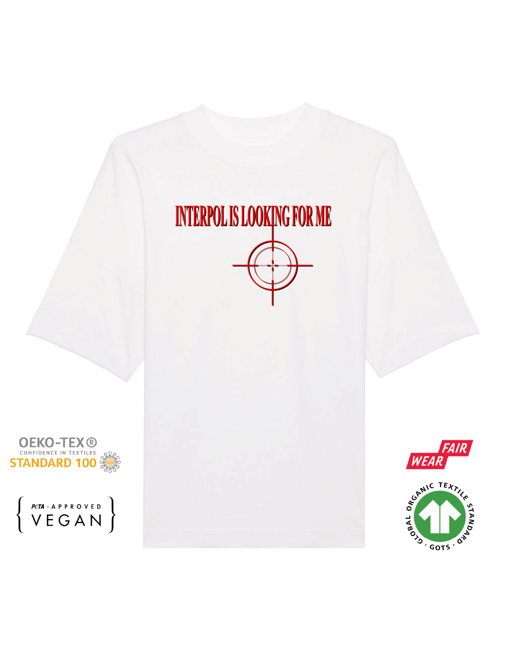 INTERPOL IS LOOKING FOR ME Tee white