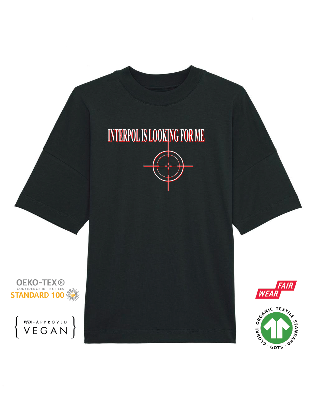 INTERPOL IS LOOKING FOR ME Tee black