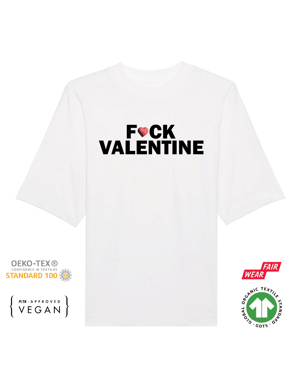 F*CK VALENTINE heart Tee